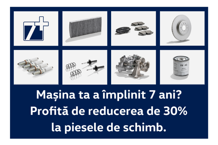 Reducere 30% la piesele originale Volkswagen