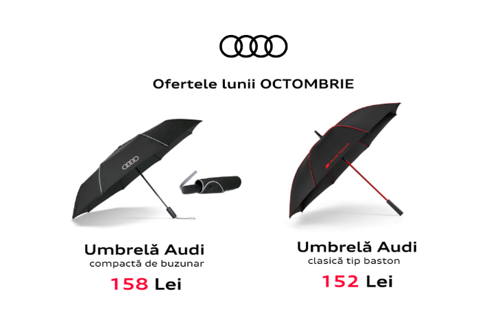 Accesorii Audi -  Oferta lunii Octombrie