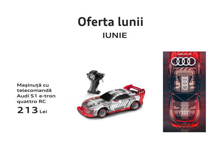 masinuta cu telecomanda audi S1 e-tron quattro RC