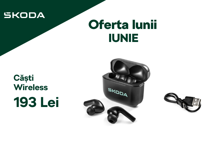casti wireless originale skoda